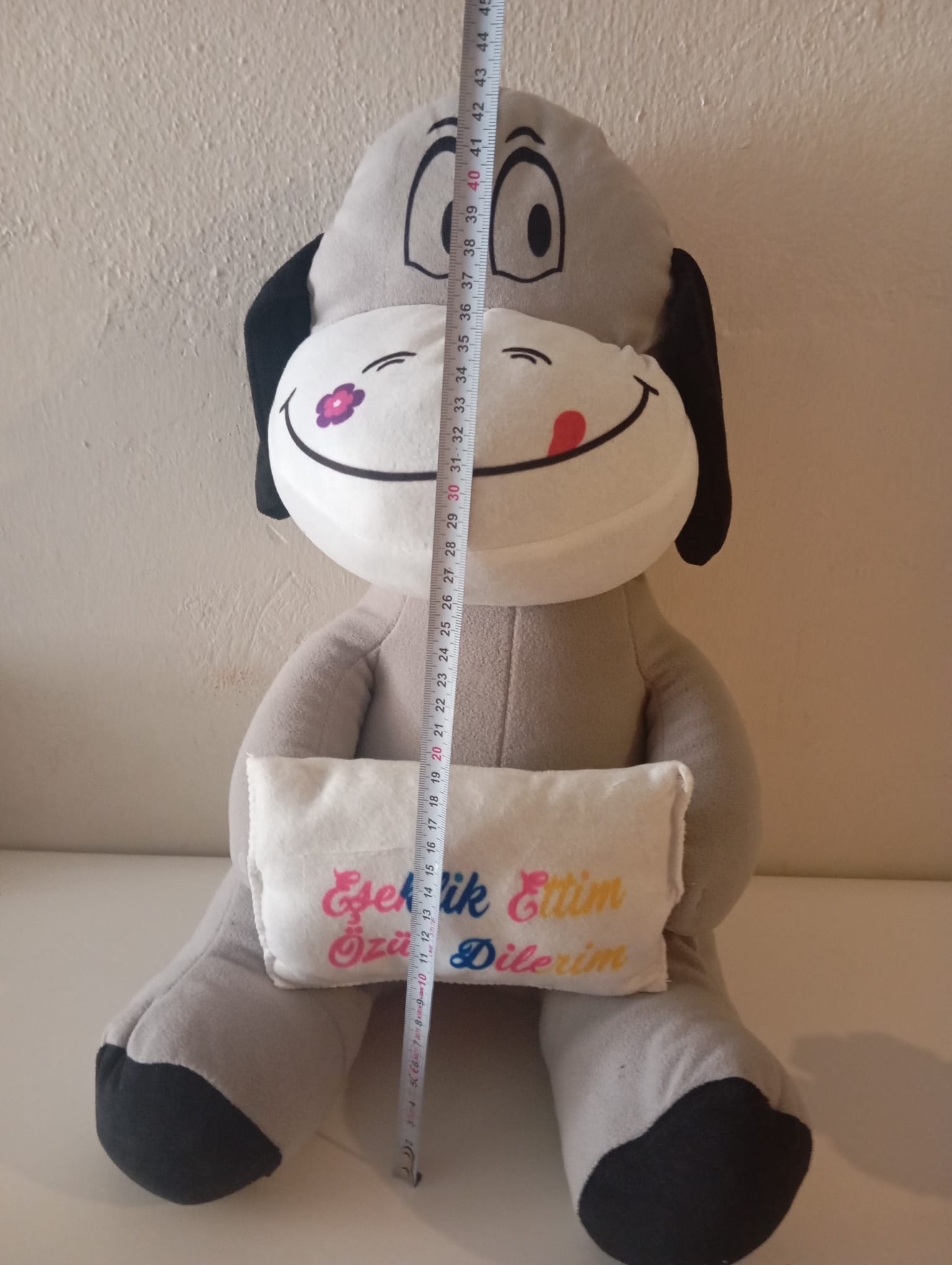 Eşeklik Ettim Özür Dilerim Peluş Eşek – Mizah Dolu Sürpriz Hediye