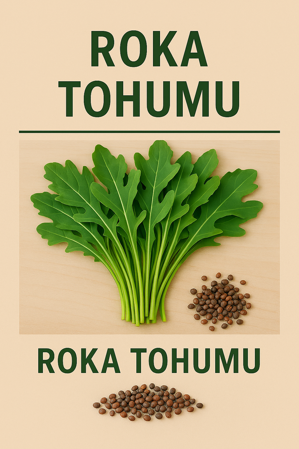 Bahçe Tipi Roka Tohumu 15g – Hızlı Büyüme & Biberimsi Lezzet